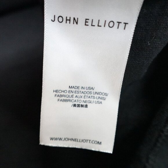 John Elliot Shirt XL Black Long Sleeve Solid Made in USA - Picture 3 of 7
